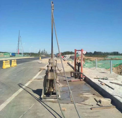 九龙坡公路高聚物注浆加固